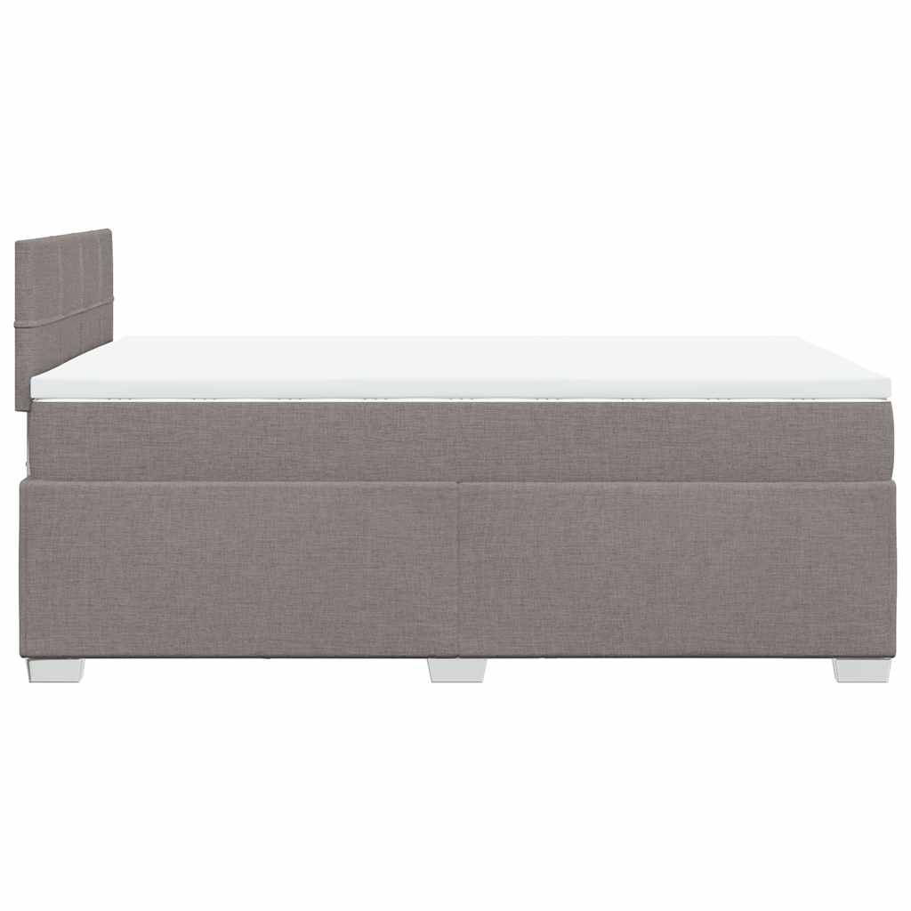 Giroletto a Molle con Materasso Tortora 120x190 cm in Tessuto | homemem39