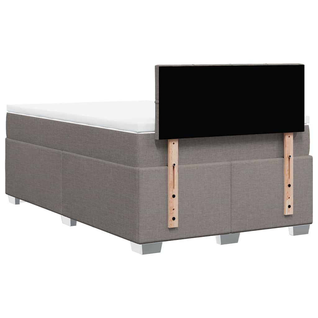 Giroletto a Molle con Materasso Tortora 120x190 cm in Tessuto | homemem39