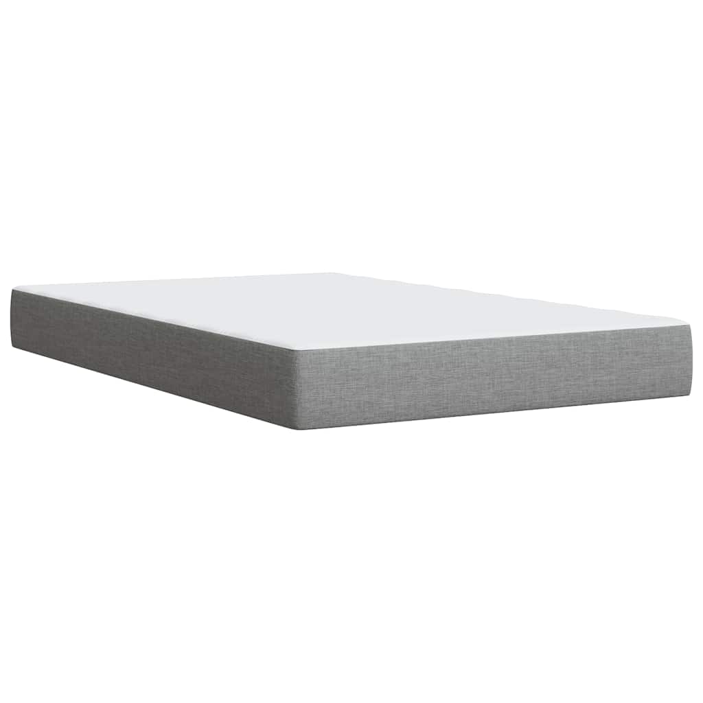 Giroletto a Molle con Materasso Grigio Chiaro 120x190cm Tessuto | homemem39