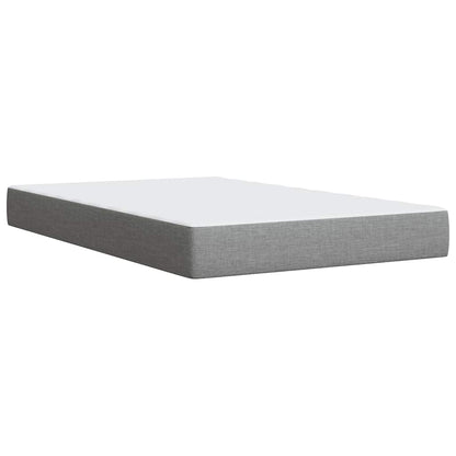 Giroletto a Molle con Materasso Grigio Chiaro 120x190cm Tessuto | homemem39