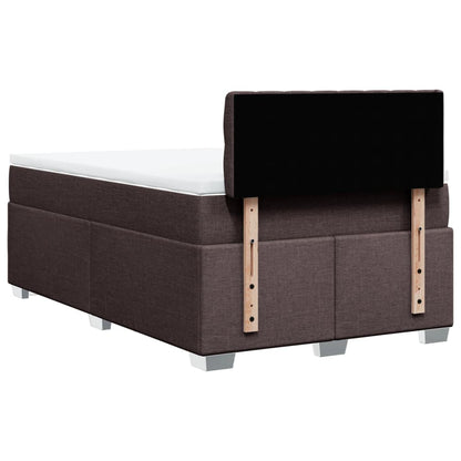 Giroletto a Molle con Materasso Marrone Scuro 120x190cm Tessuto | homemem39