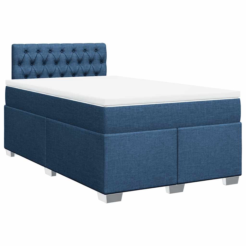 Giroletto a Molle con Materasso Blu 120x190 cm in Tessuto | homemem39