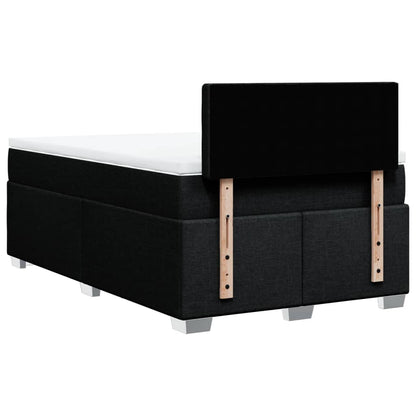 Giroletto a Molle con Materasso Nero 120x190 cm in Tessuto | homemem39