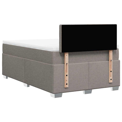 Giroletto a Molle con Materasso Tortora 120x190 cm in Tessuto | homemem39