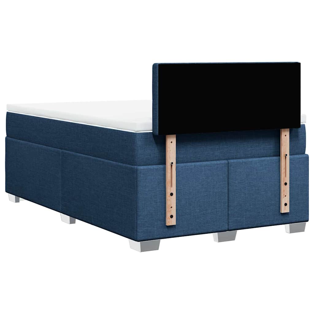 Giroletto a Molle con Materasso Blu 120x190 cm in Tessuto | homemem39