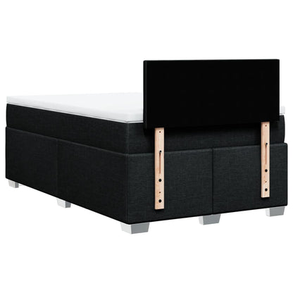 Giroletto a Molle con Materasso Nero 120x200 cm in Tessuto | homemem39