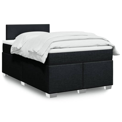 Giroletto a Molle con Materasso Nero 120x200 cm in Tessuto | homemem39