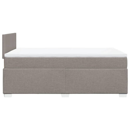 Giroletto a Molle con Materasso Tortora 120x200 cm in Tessuto
