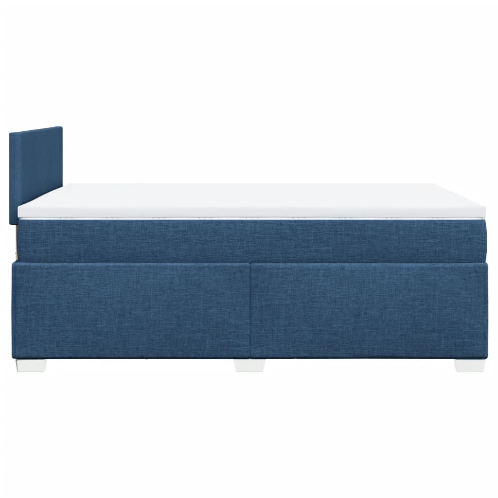 Giroletto a Molle con Materasso Blu 120x200 cm in Tessuto | homemem39