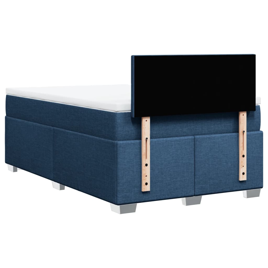 Giroletto a Molle con Materasso Blu 120x200 cm in Tessuto | homemem39