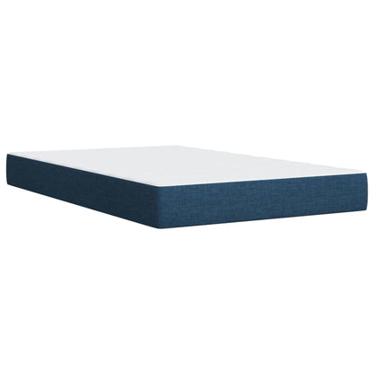 Giroletto a Molle con Materasso Blu 120x200 cm in Tessuto | homemem39