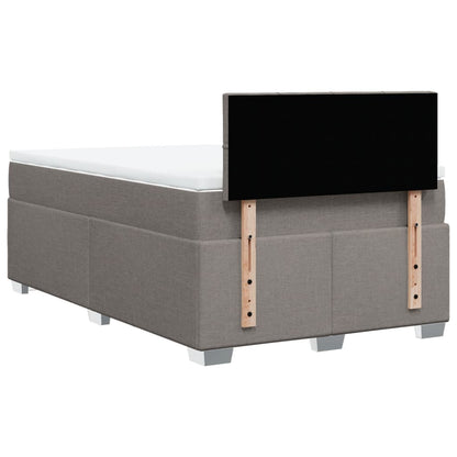 Giroletto a Molle con Materasso Tortora 120x200 cm in Tessuto | homemem39