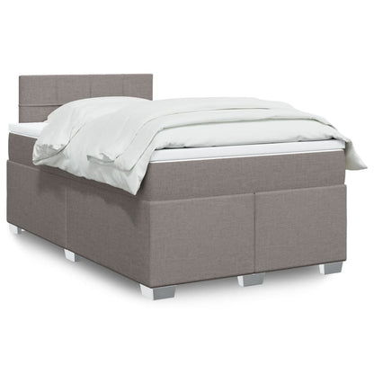 Giroletto a Molle con Materasso Tortora 120x200 cm in Tessuto | homemem39