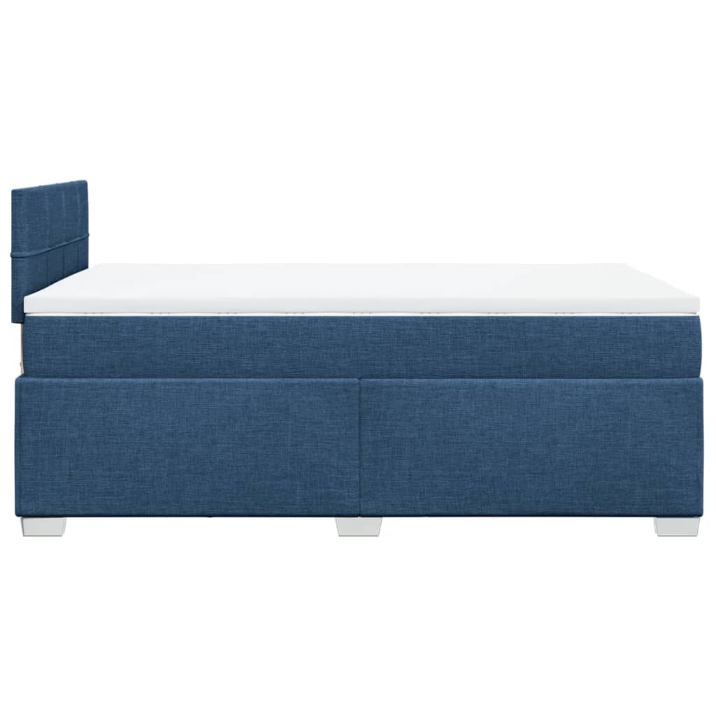 Giroletto a Molle con Materasso Blu 120x200 cm in Tessuto | homemem39