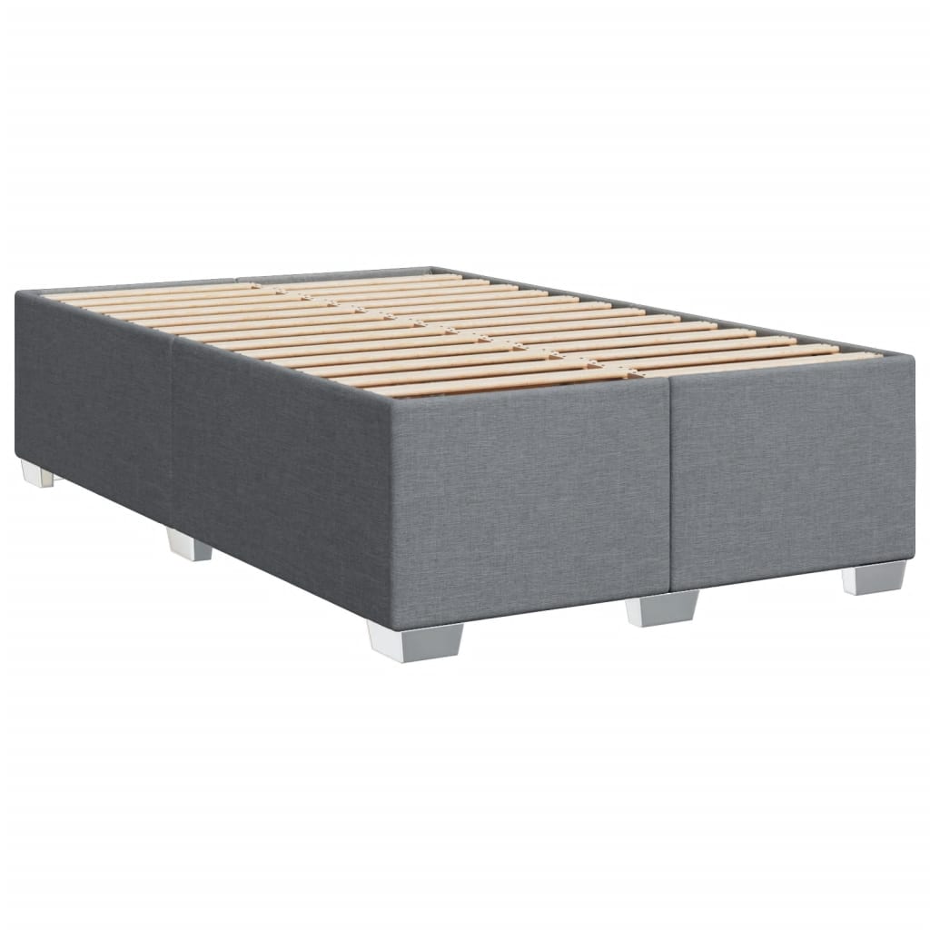 Giroletto a Molle con Materasso Grigio Chiaro 120x200cm Tessuto | homemem39