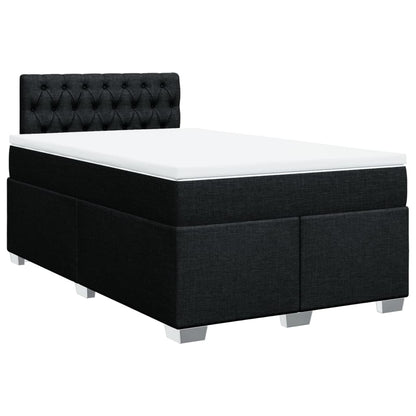 Giroletto a Molle con Materasso Nero 120x200 cm in Tessuto | homemem39