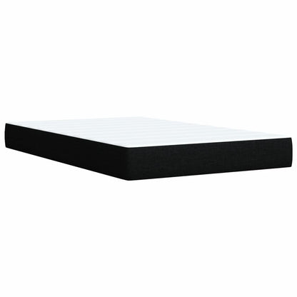 Giroletto a Molle con Materasso Nero 120x200 cm in Tessuto | homemem39