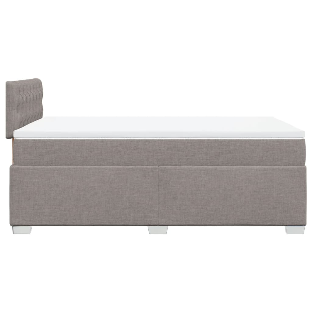 Giroletto a Molle con Materasso Tortora 120x200 cm in Tessuto | homemem39