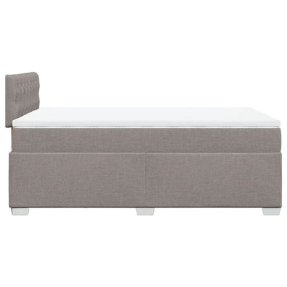 Giroletto a Molle con Materasso Tortora 120x200 cm in Tessuto | homemem39