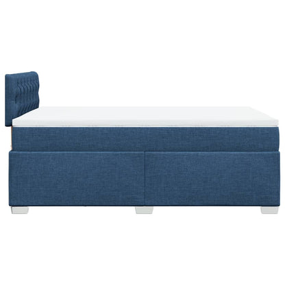 Giroletto a Molle con Materasso Blu 120x200 cm in Tessuto | homemem39