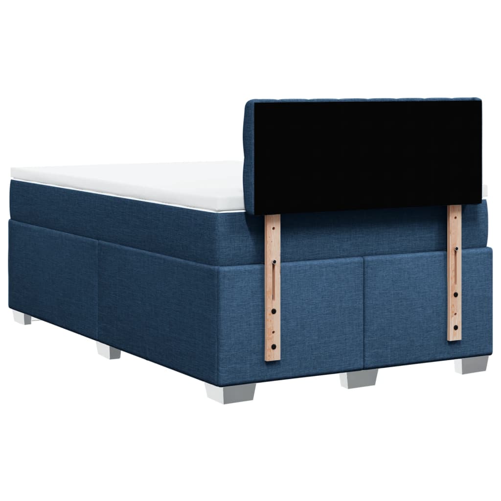 Giroletto a Molle con Materasso Blu 120x200 cm in Tessuto | homemem39