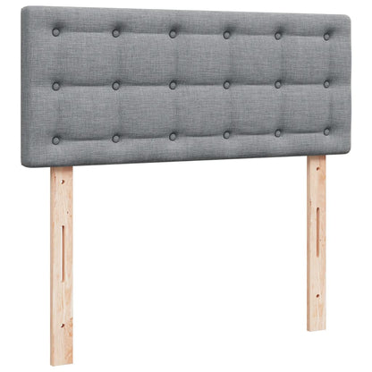 Giroletto a Molle con Materasso Grigio Chiaro 120x200cm Tessuto | homemem39