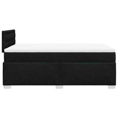 Giroletto a Molle con Materasso Nero 120x200 cm in Tessuto | homemem39