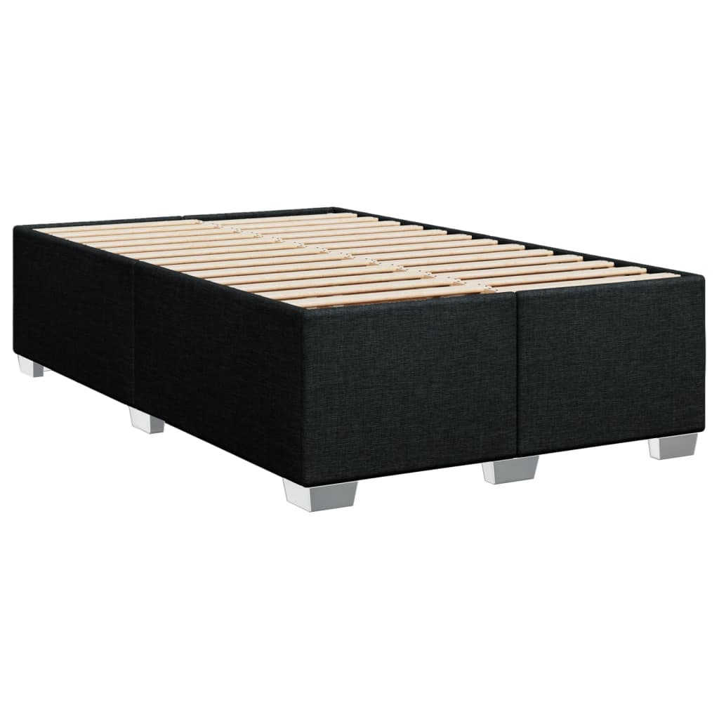 Giroletto a Molle con Materasso Nero 120x200 cm in Tessuto | homemem39