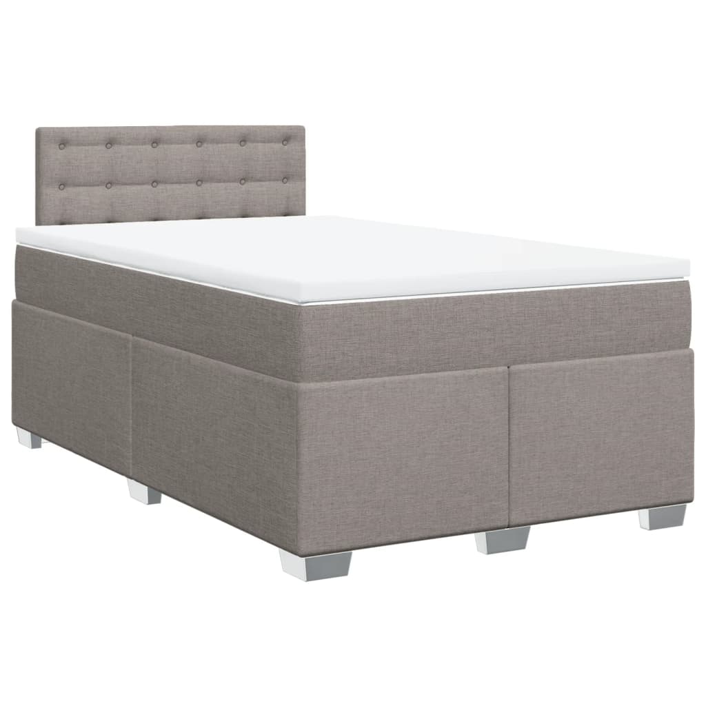 Giroletto a Molle con Materasso Tortora 120x200 cm in Tessuto | homemem39