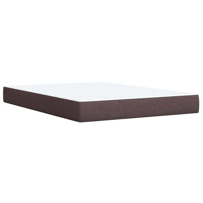 Giroletto a Molle con Materasso Marrone Scuro 140x190cm Tessuto | homemem39