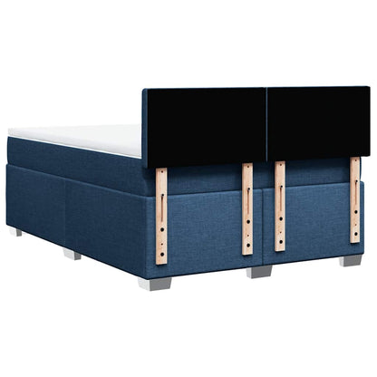 Giroletto a Molle con Materasso Blu 140x190 cm in Tessuto | homemem39