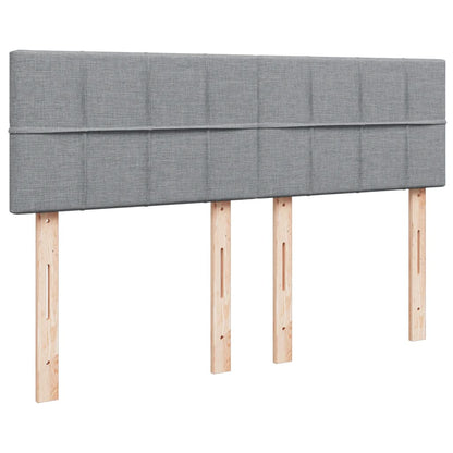 Giroletto a Molle con Materasso Grigio Chiaro 140x200cm Tessuto | homemem39