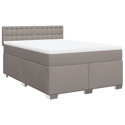 Giroletto a Molle con Materasso Tortora 140x200 cm in Tessuto | homemem39