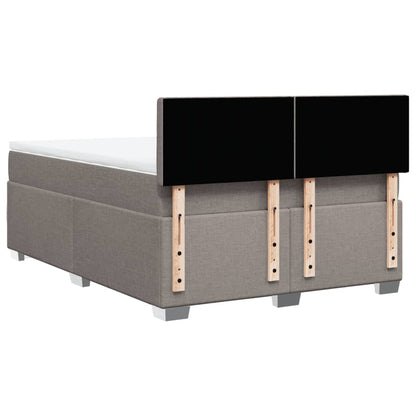 Giroletto a Molle con Materasso Tortora 140x200 cm in Tessuto | homemem39