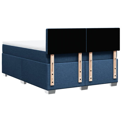 Giroletto a Molle con Materasso Blu 140x200 cm in Tessuto | homemem39