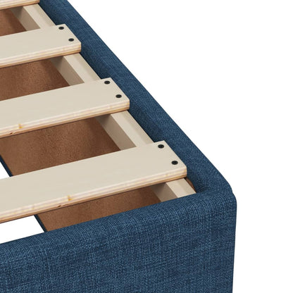 Giroletto a Molle con Materasso Blu 140x200 cm in Tessuto | homemem39
