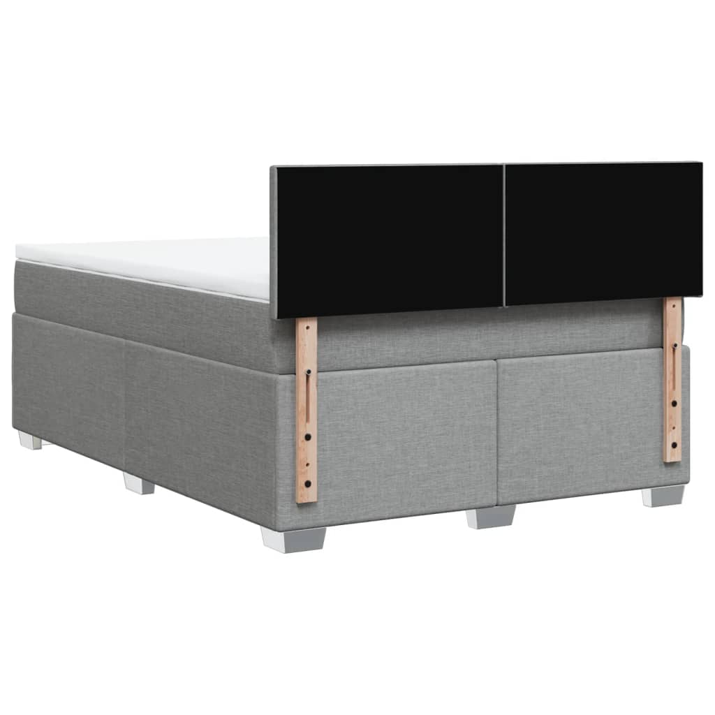 Giroletto a Molle con Materasso Grigio Chiaro160x200 cm Tessuto | homemem39