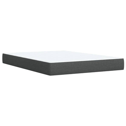 Giroletto a Molle con Materasso Grigio Scuro 160x200 cm Tessuto | homemem39