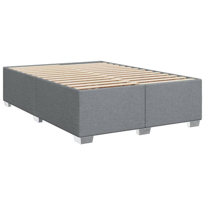 Giroletto a Molle con Materasso Grigio Chiaro 160x200cm Tessuto | homemem39
