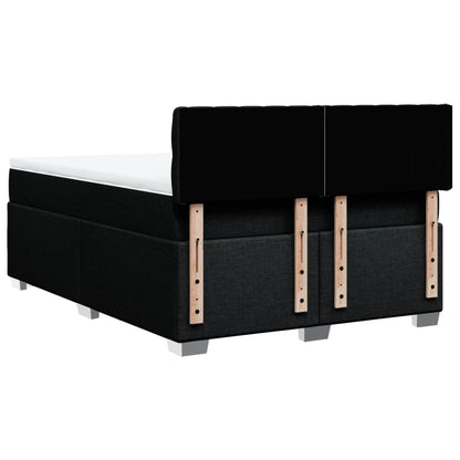 Giroletto a Molle con Materasso Nero 160x200 cm in Tessuto | homemem39