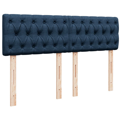 Giroletto a Molle con Materasso Blu 160x200 cm in Tessuto | homemem39