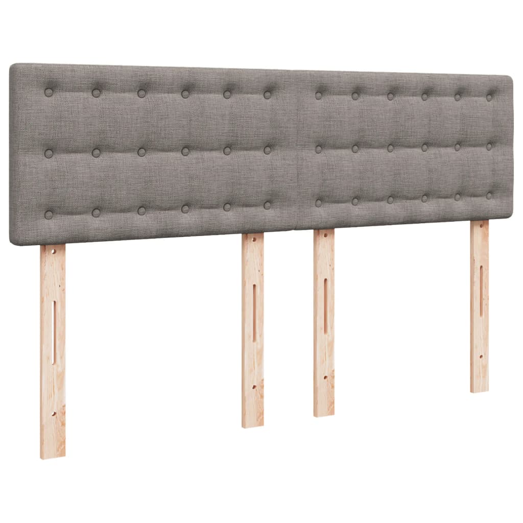 Giroletto a Molle con Materasso Tortora 160x200 cm in Tessuto | homemem39