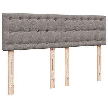 Giroletto a Molle con Materasso Tortora 160x200 cm in Tessuto | homemem39