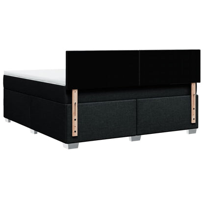 Giroletto a Molle con Materasso Nero 180x200 cm in Tessuto - homemem39