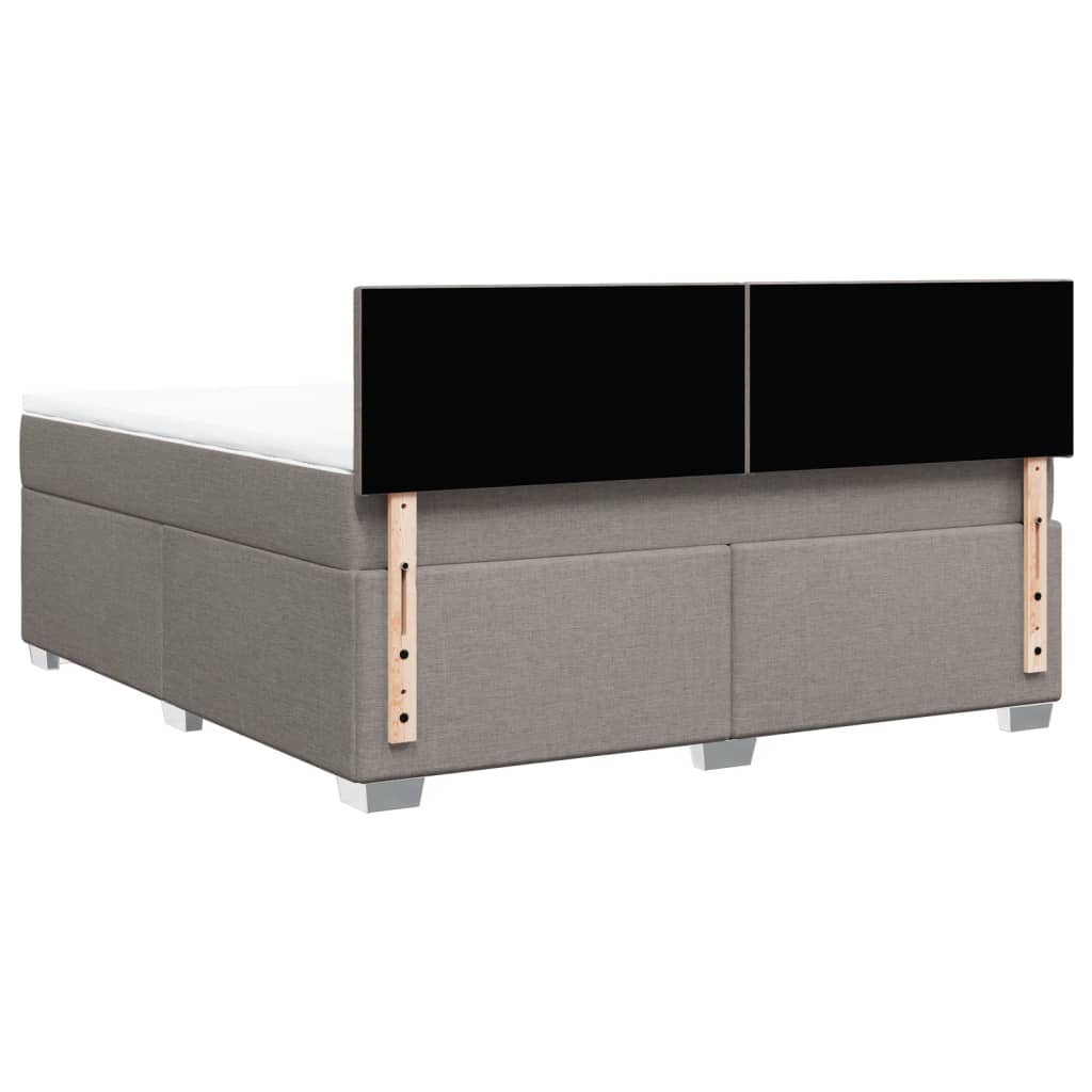 Giroletto a Molle con Materasso Tortora 180x200 cm in Tessuto | homemem39