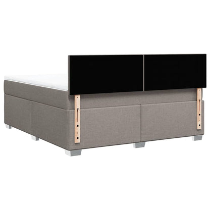 Giroletto a Molle con Materasso Tortora 180x200 cm in Tessuto | homemem39