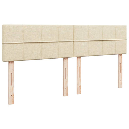 Giroletto a Molle con Materasso Crema 180x200 cm in Tessuto | homemem39