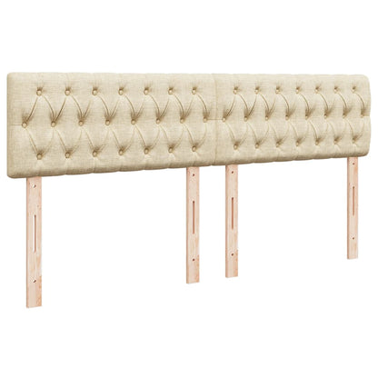 Giroletto a Molle con Materasso Crema 180x200 cm in Tessuto | homemem39