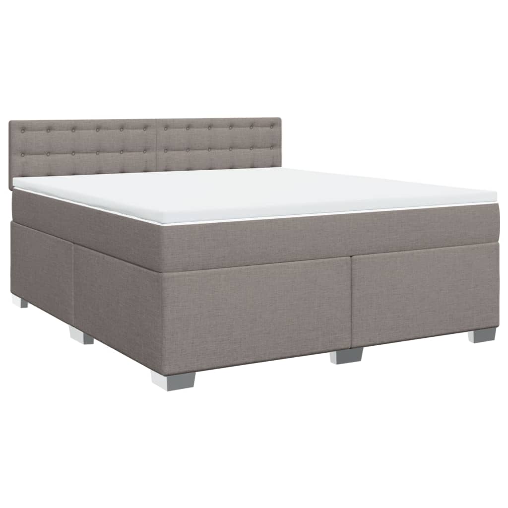 Giroletto a Molle con Materasso Tortora 180x200 cm in Tessuto | homemem39