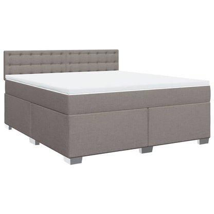 Giroletto a Molle con Materasso Tortora 180x200 cm in Tessuto | homemem39